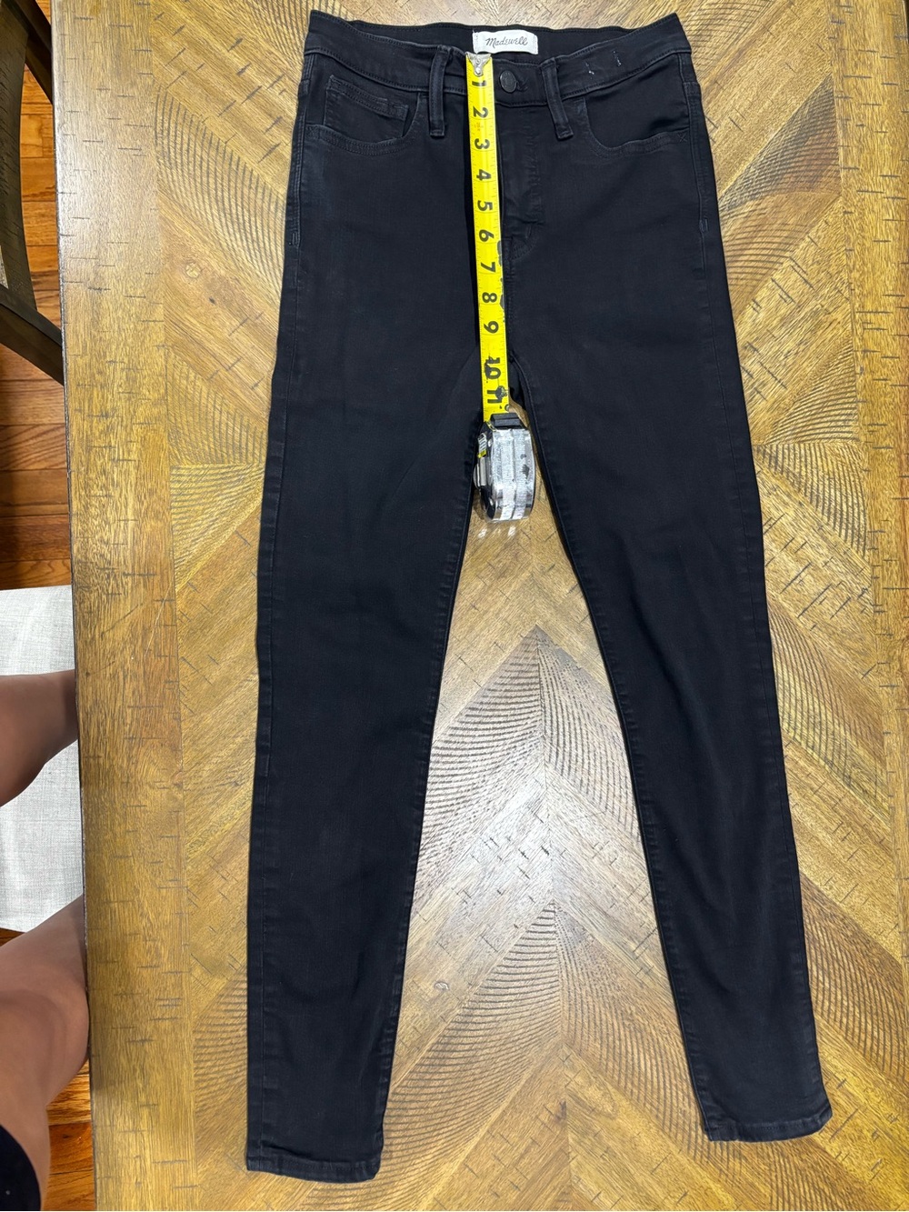 Madewell Black Skinny Jeans - High Rise Stretch